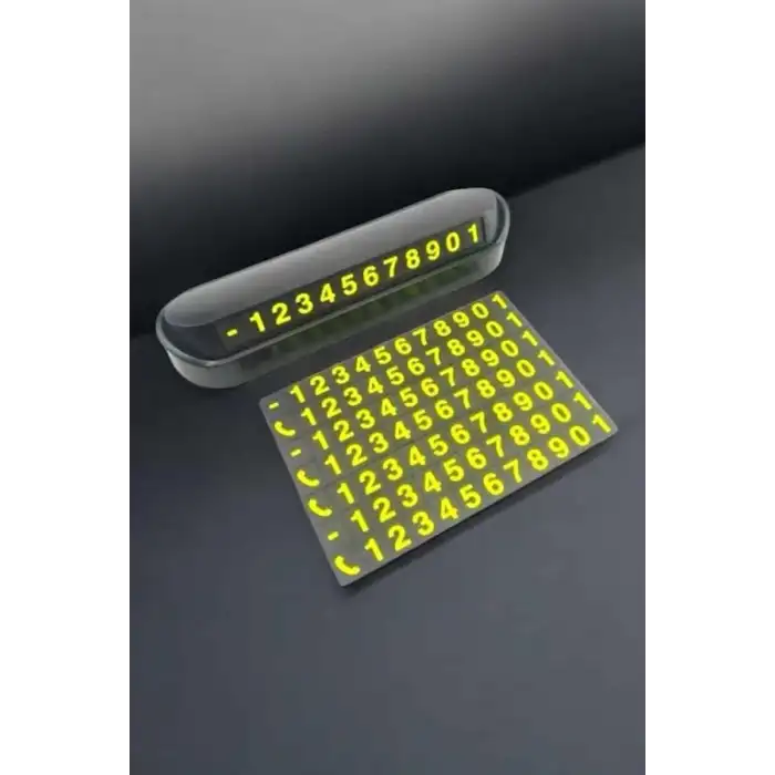 AsilTech Numaralık Araç İçi Araba Araç Park Numaratör Telefon Numarası Yazma