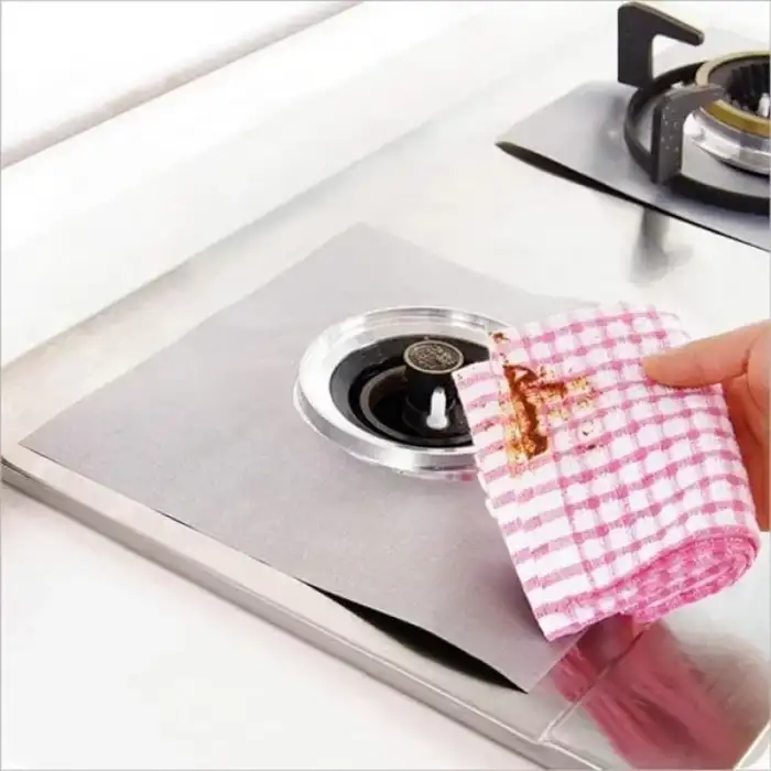 AsilTech Ocak Koruyucu Alüminyum Ped Seti 4 Adet