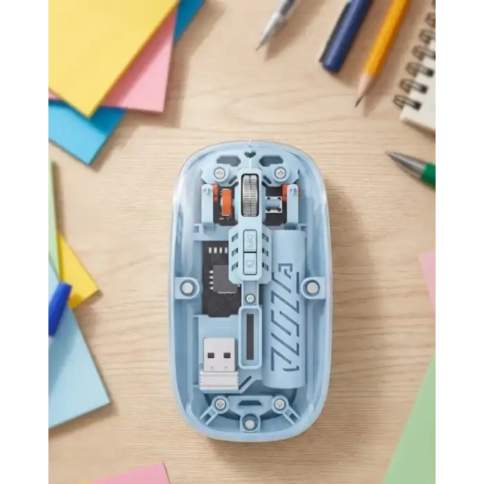 AsilTech Ofis ve Günlük Kullanım İçin Mavi Bluetooth Kablosuz Mouse