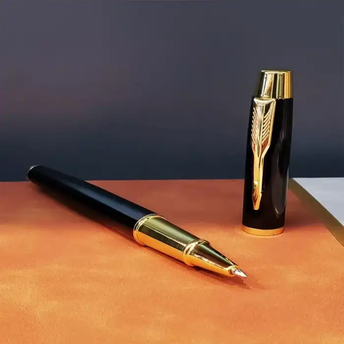 AsilTech Öğretmenler Günü Özel Siyah Deri Defter Ve Metal Roller Kalem Hediye Seti