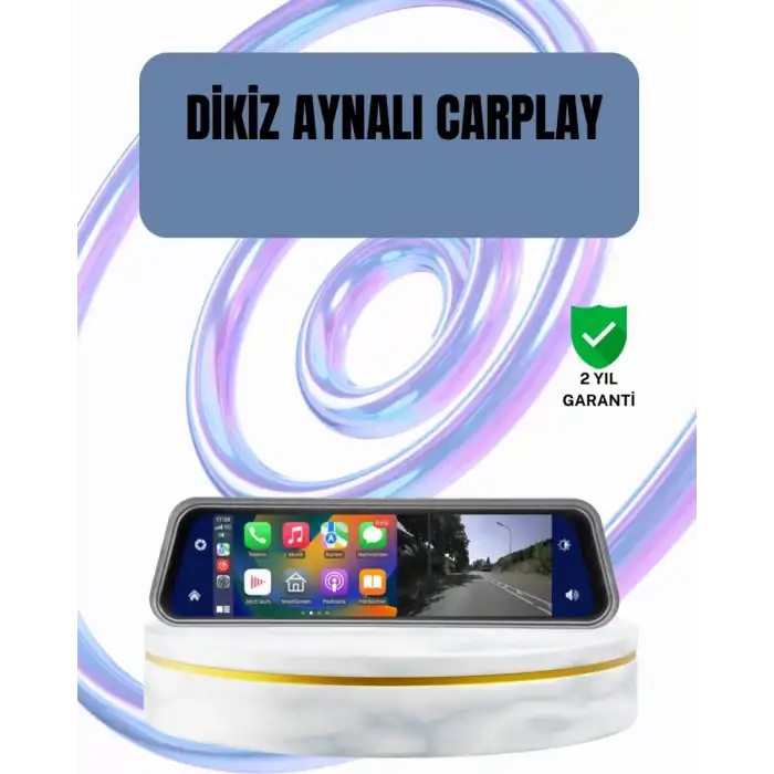 AsilTech Ön Arka Kameralı Dokunmatik Dikiz Aynası 170° Geniş Açı