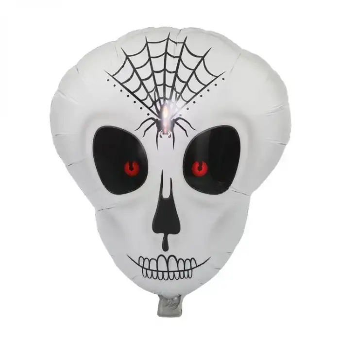 AsilTech Örümcek Ağ Desenli İskelet Folyo Balon