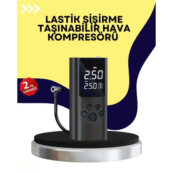 AsilTech Otomatik Kapanmalı Dijital Lastik Şişirme Pompası