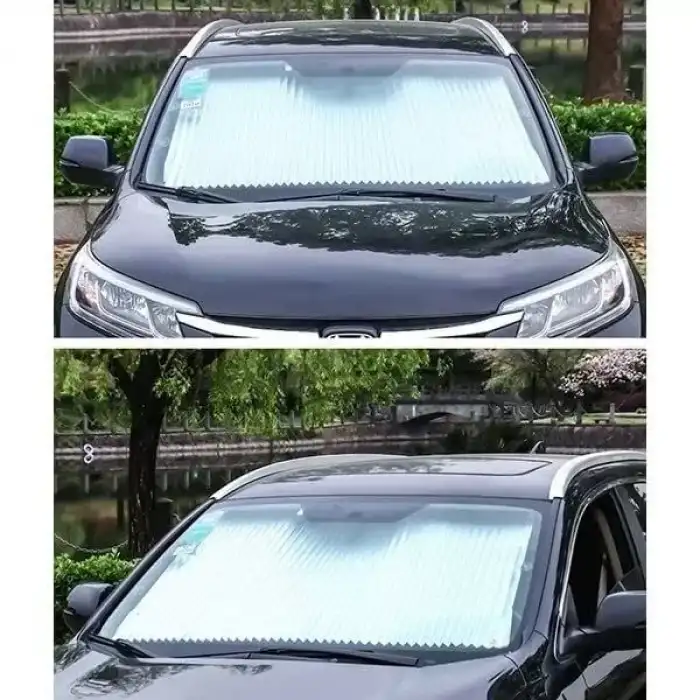 AsilTech Otomatik Makaralı Oto Ön Cam Güneşlik