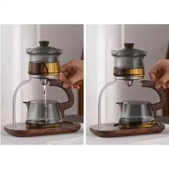 AsilTech Otomatik Manyetik Borosilikat Demlik Seti