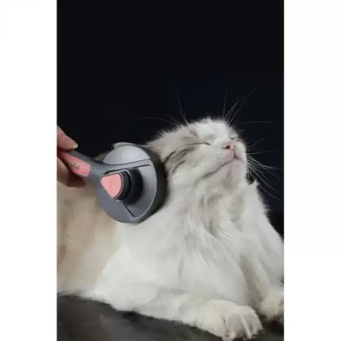 AsilTech Otomatik Tuşlu Kendini Temizleyen Kedi Köpek Tarağı
