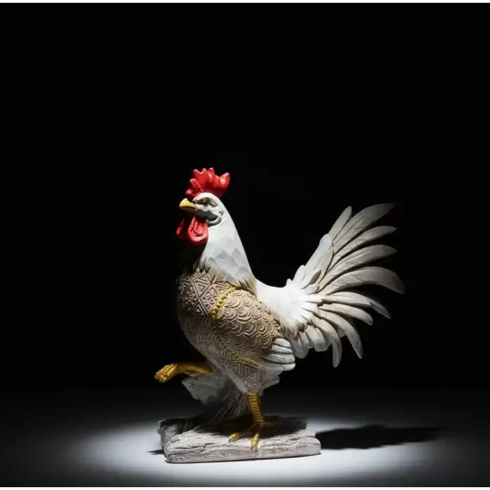 AsilTech Özel Tasarım Polyester Horoz Figürü