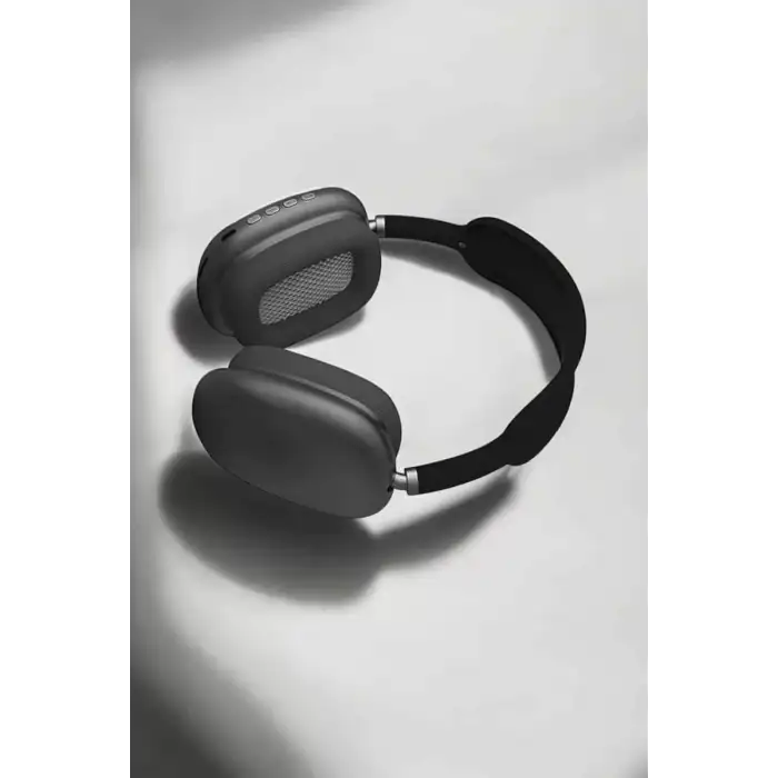 AsilTech P9 Plus Hi-fi Ses Kalitesi Ayarlanabilir Mikrofonlu Bluetooth Kulaklık Siyah