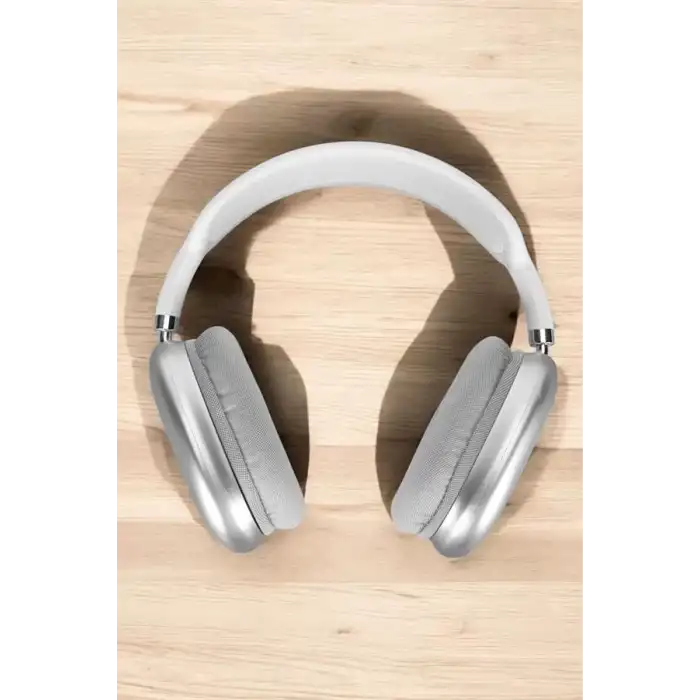 AsilTech P9 Plus Kablosuz Kulak Üstü Bluetooth Kulaklık Beyaz Yüksek Ses Kaliteli
