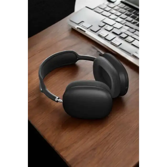 AsilTech P9 Plus Kulaklık Siyah Bluetooth Bağlantılı Kulak Üstü Kablosuz ANC Özelliği