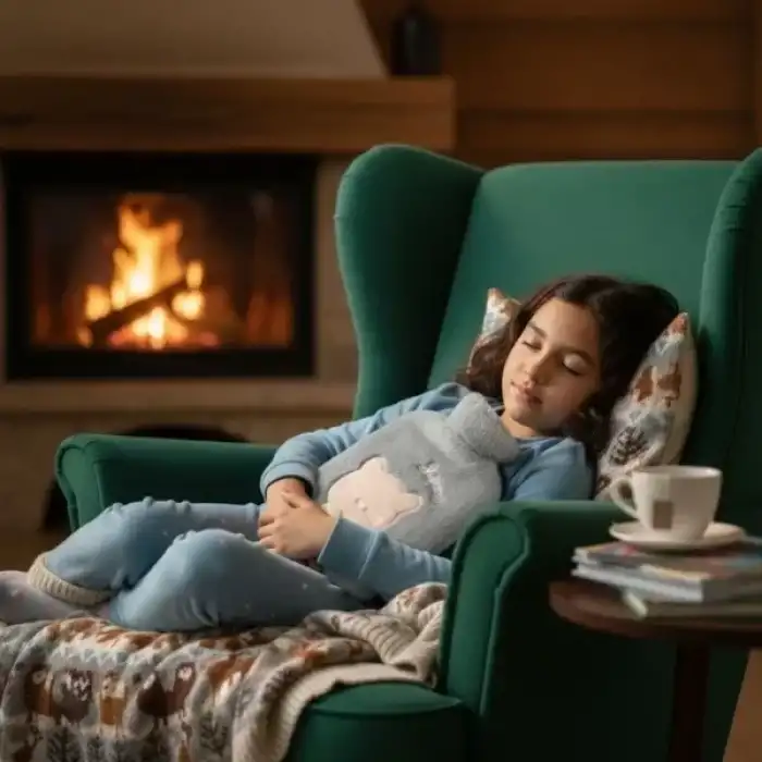 AsilTech Papyonlu Kedi Figürlü Mavi Peluş Sıcak Su Torbası 1 Litre