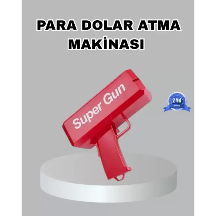 AsilTech Para Saçma Makinesi Kırmızı Model 100’lü Para Hediyeli
