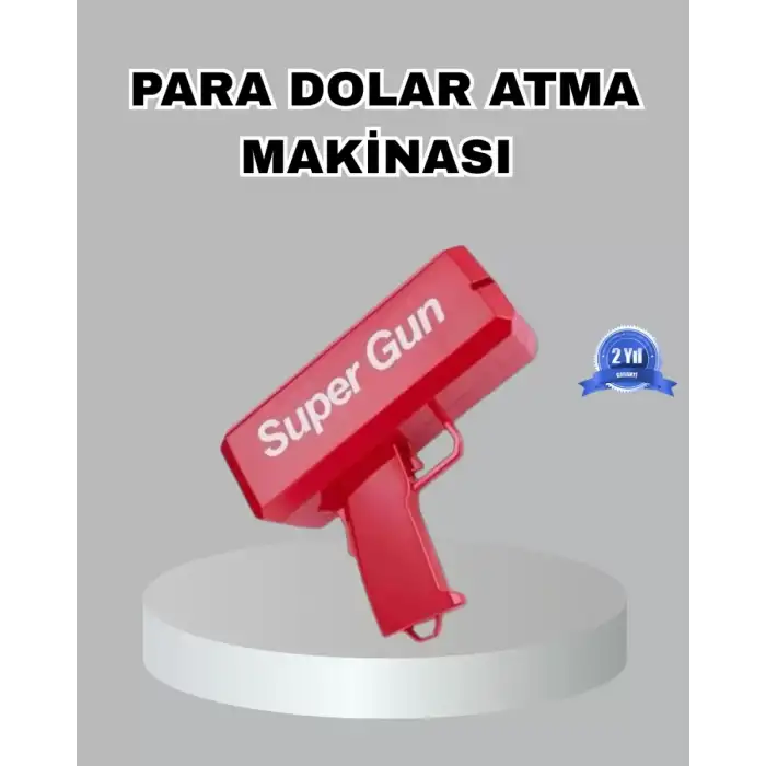 AsilTech Para Saçma Makinesi Kırmızı Model 100’lü Sahte Para Hediyeli