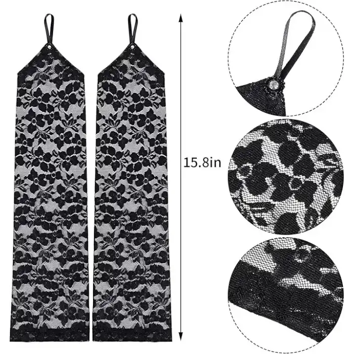 AsilTech Parmak Askılı Zarif Dantel Eldiven