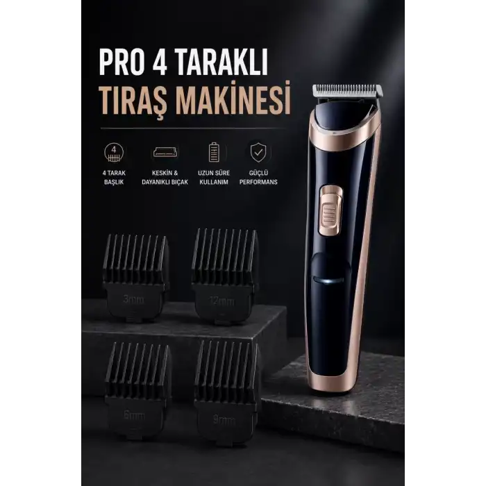 AsilTech Paslanmaz Çelik Bıçaklı Hassas Çelik Bıçaklı Tıraş Makinesi