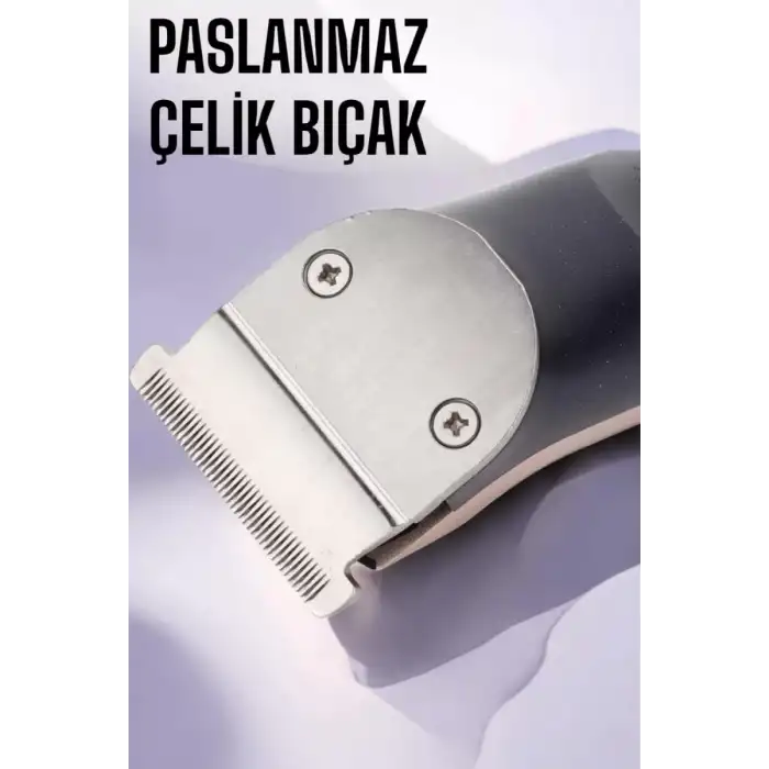 AsilTech Paslanmaz Çelik Bıçaklı Hassas Çelik Bıçaklı Tıraş Makinesi