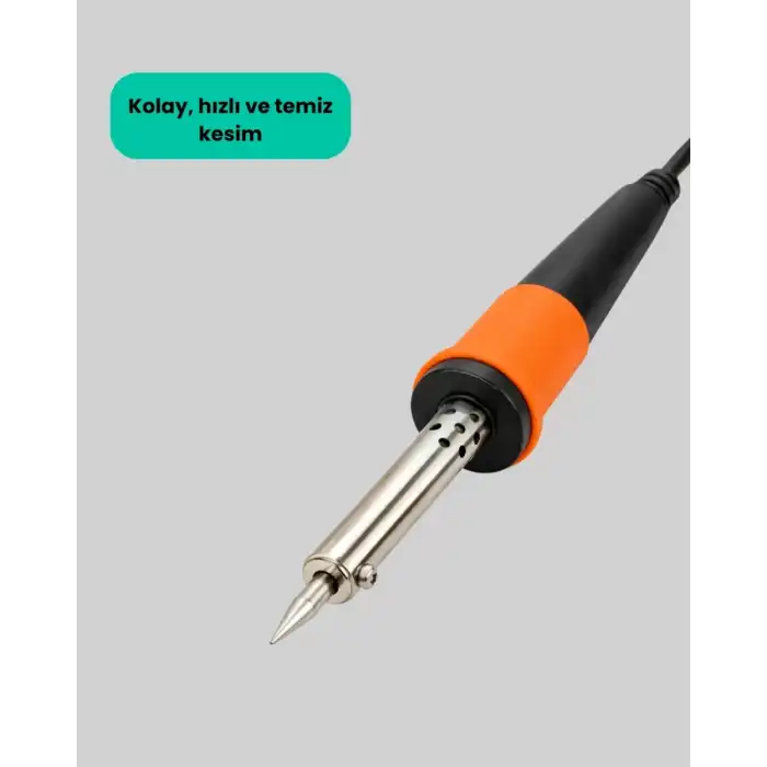 AsilTech Paslanmaz Çelik Isıtma Çekirdekli Lehimleme Havyası