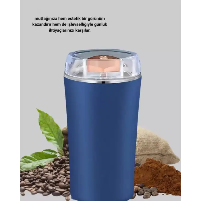 AsilTech Paslanmaz Çelik Kahve ve Baharat Öğütücü – Otomatik Mekanizma