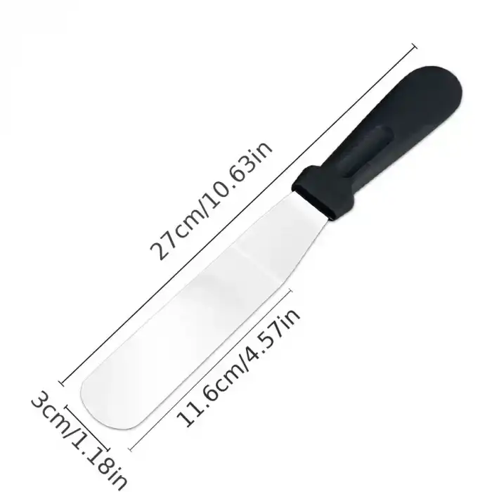 AsilTech Paslanmaz Çelik L Tipi Pastacı Spatulası
