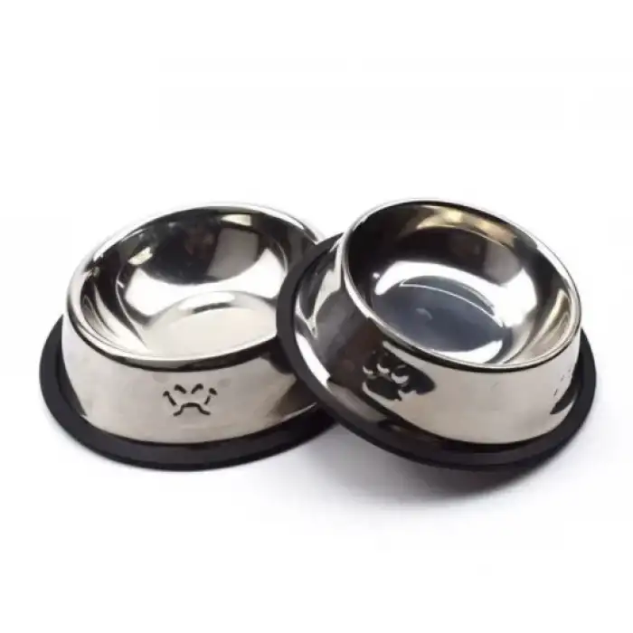 AsilTech Paslanmaz Çelik Metal Mama Kabı 18 cm.