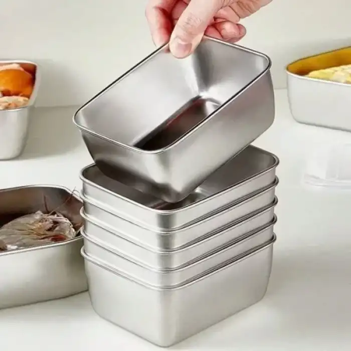 AsilTech Paslanmaz Çelik Saklama Kabı