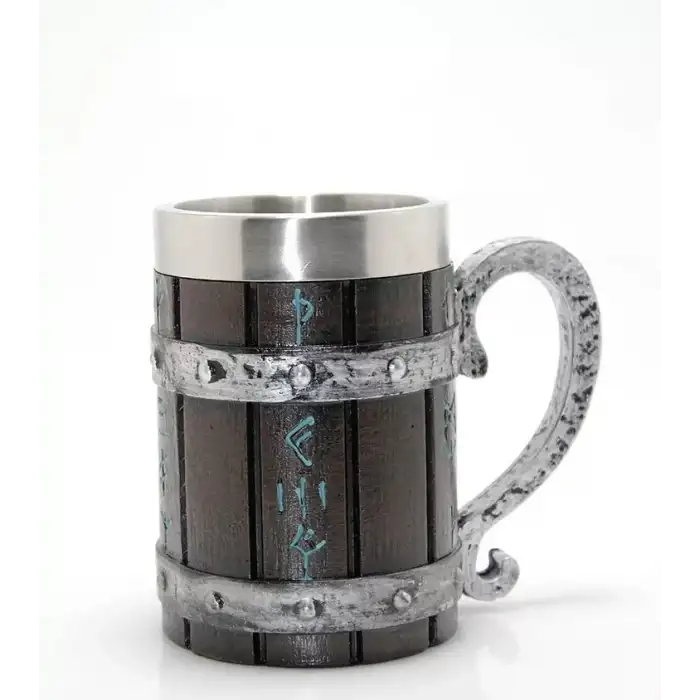 AsilTech Paslanmaz Çelik Tasarım Kupa Bardak (XL Boyut)