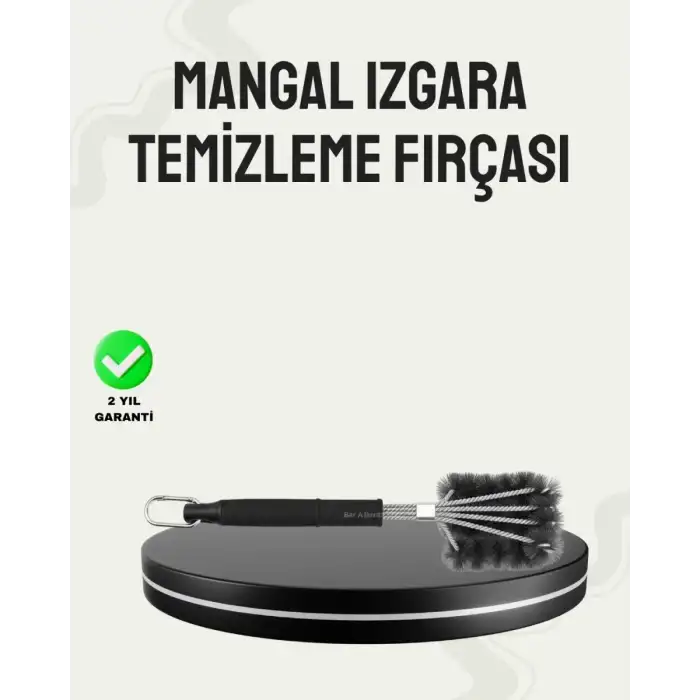 AsilTech Paslanmaz Çelik Telli Mangal Temizlik Fırçası