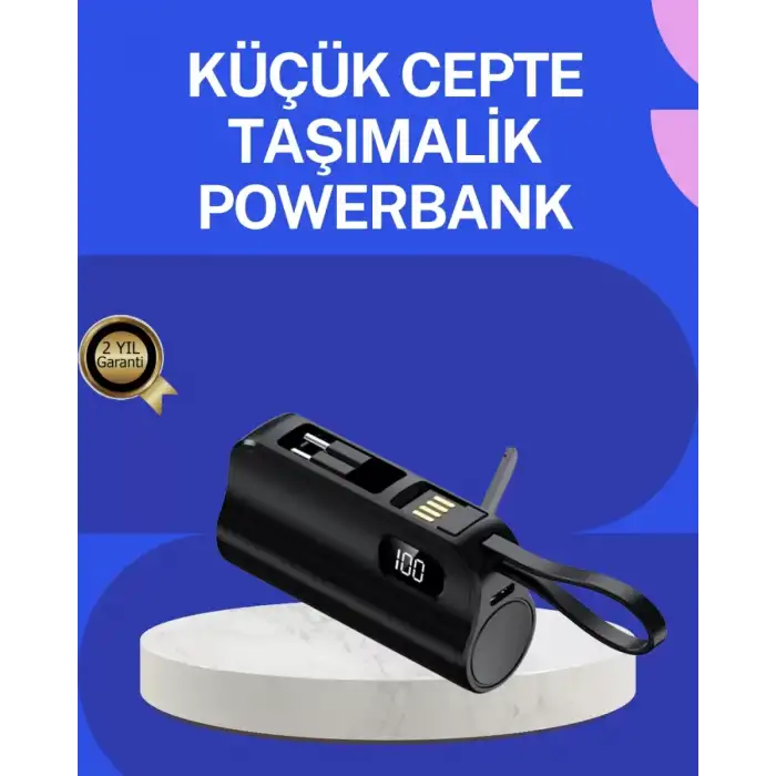 AsilTech PD 20W Hızlı Şarjlı Kablolu Kablosuz Kullanım Powerbank