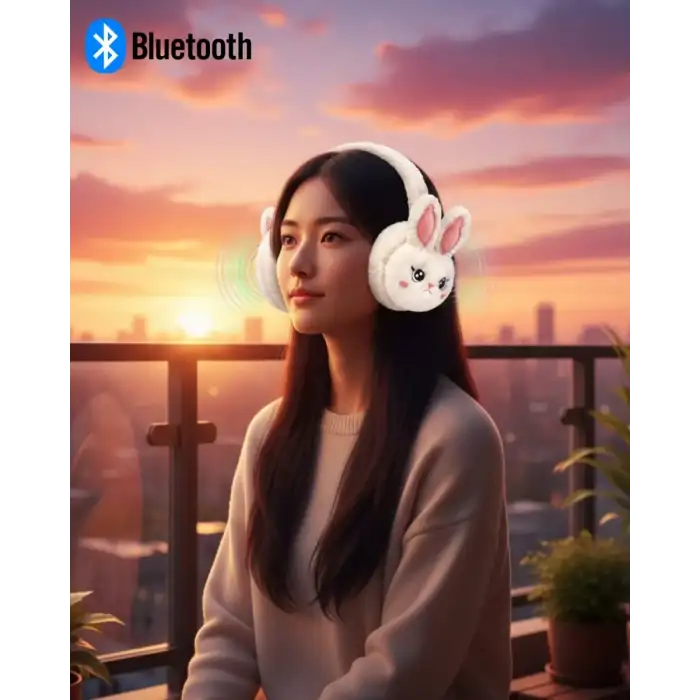 AsilTech Peluş Kablosuz Bluetooth Kulaklık Çocuk ve Genç Kullanıma Uygun