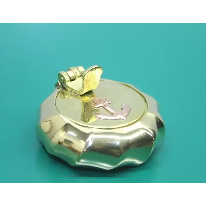 AsilTech Pirinç Çapalı Kapaklı Küllük 5 Cm