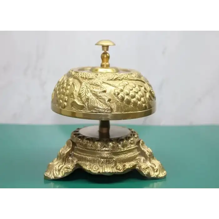 AsilTech Pirinç Masa Üstü Basmalı Çan