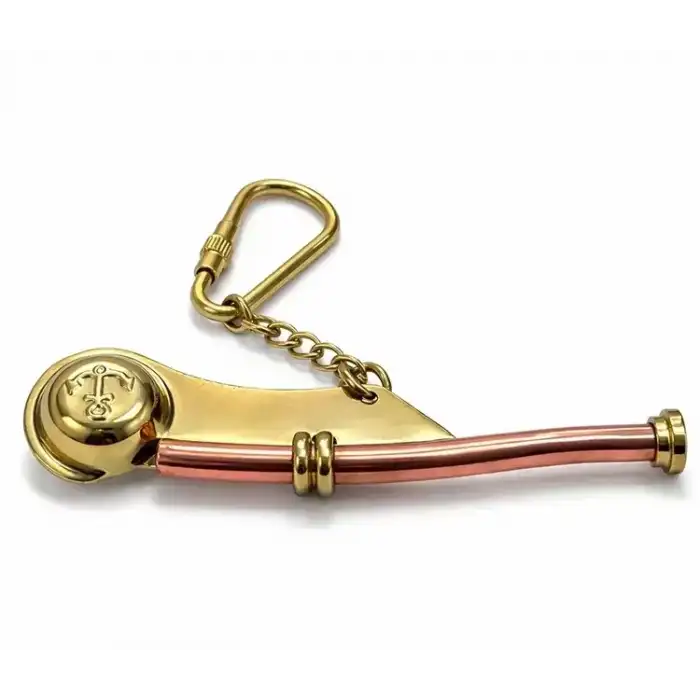 AsilTech Pirinç Silistre Düdüğü Anahtarlık