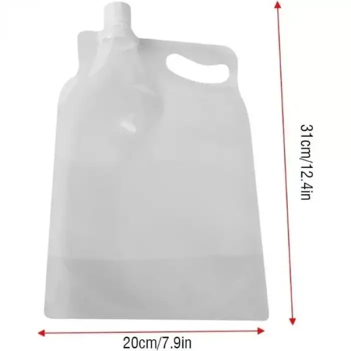 AsilTech Plastik Kapaklı Su Torbası 1 Litre