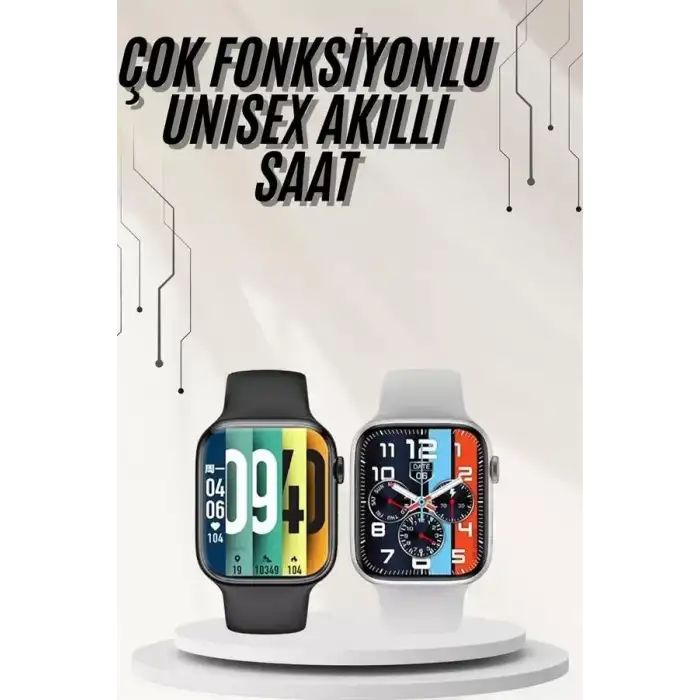 AsilTech Plastik Kordonlu Kalp Atışı Uyku Takibi ve Çağrı Cevaplayabilen Akıllı Saat