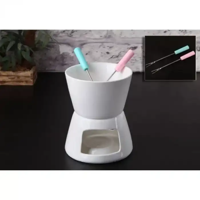 AsilTech Porselen Fondü Seti