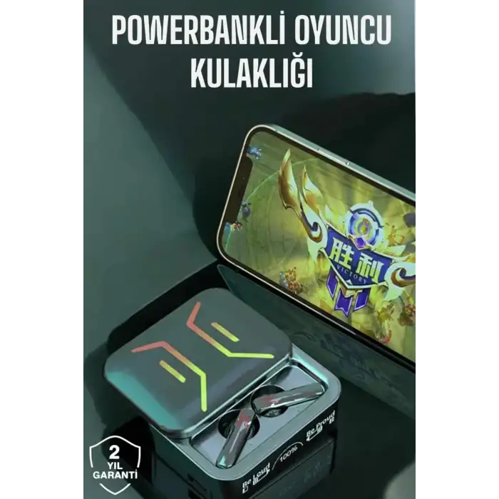 AsilTech Powerbankli Bluetooth Kulaklık Yüksek Ses Kaliteli Kablosuz