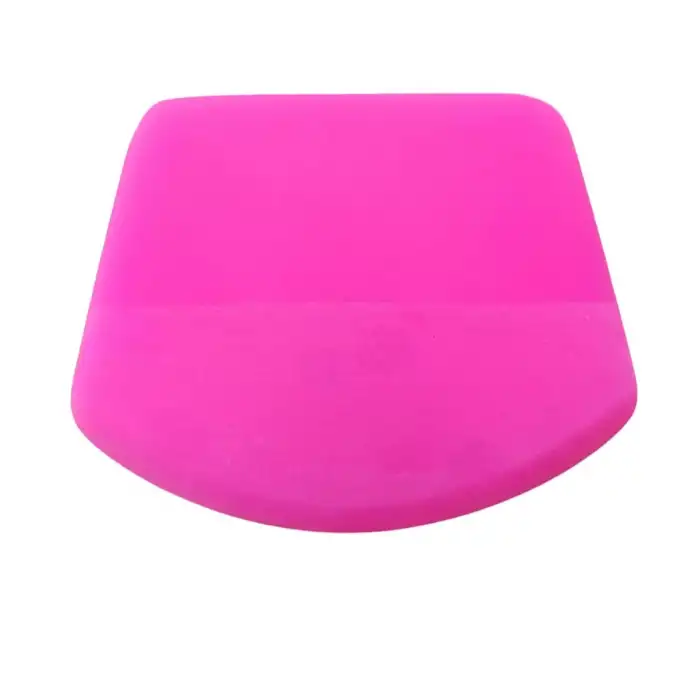 AsilTech PPF/TPH Silikon Çekçek Ragle Cam Filmi Çekme Uygulama Aparatı Oval Pembe 9.4x7.4cm