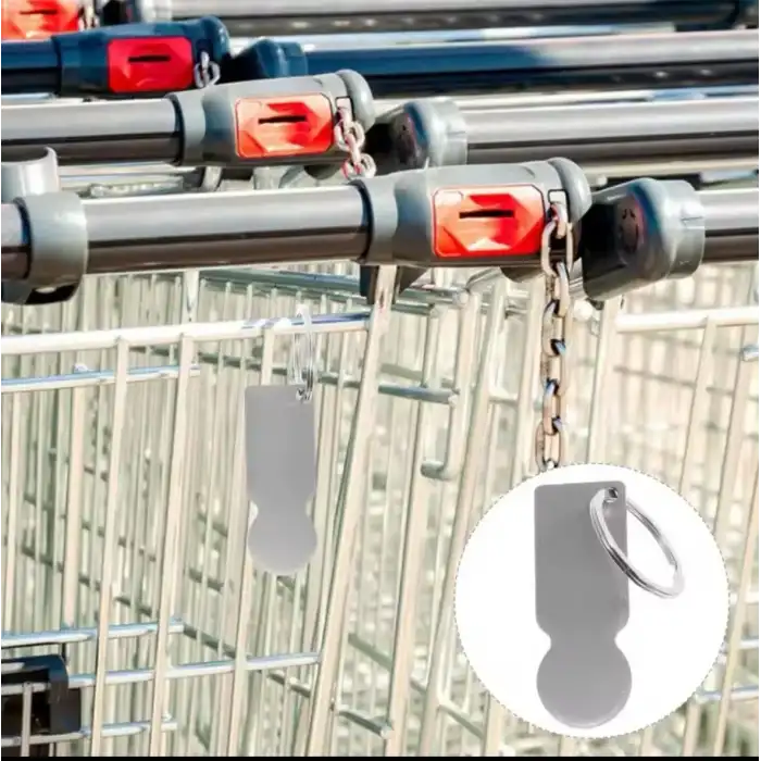 AsilTech Pratik Alışveriş Arabası Anahtarlığı