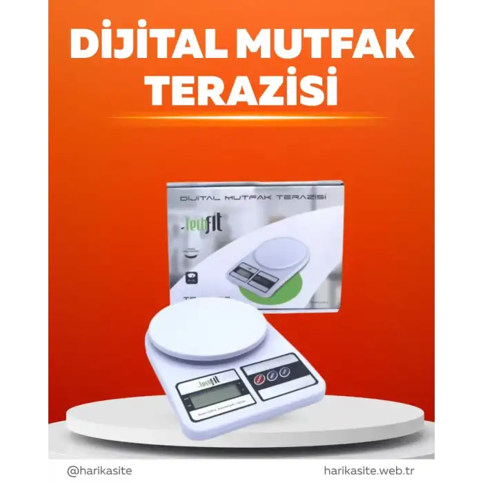 AsilTech Pratik ve Şık Tasarımıyla Dijital Mutfak Tartısı