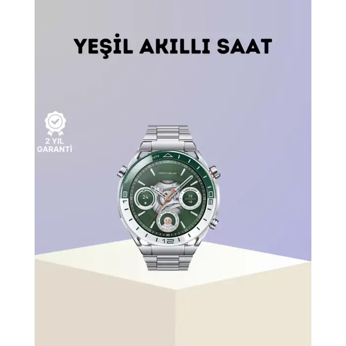 AsilTech Premium Amoled Akıllı Saat GPS Harita Desteği Bluetooth Arama Sağlık Takipli