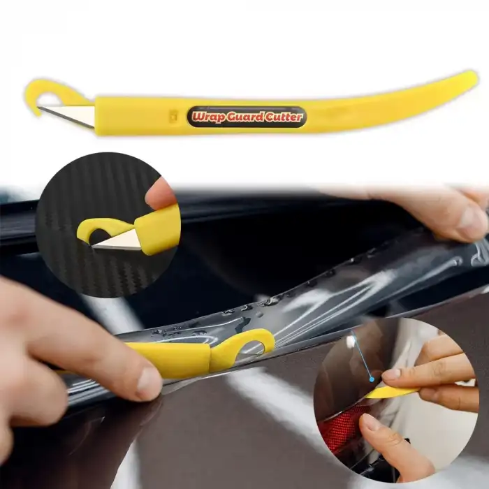 AsilTech Pro Wrapstick Araç Kaplama ve PPF Hassas Kesim Kalem Maket Bıçağı Sarı