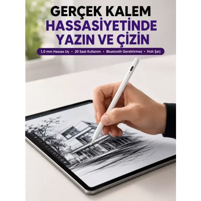 AsilTech Profesyonel Dijital Kalem – Hassas Eğim Sensörü ve Uzun Süreli Kullanım Yeni Nesil