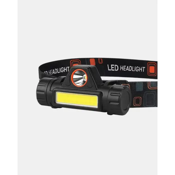 AsilTech Profesyonel Şarjlı LED Kafa Lambası – Uzun Mesafe + Ortam Aydınlatması