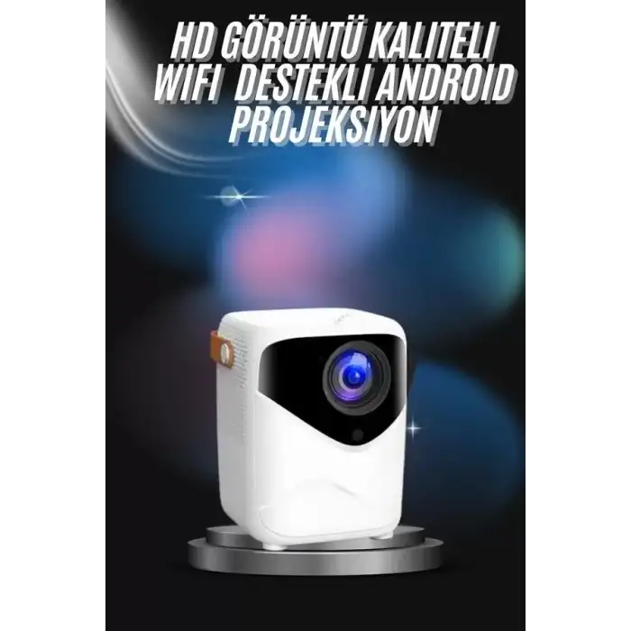 AsilTech Projeksiyon Ev Sineması Bluetooth 4k HD Kaliteli Görüntü Kumandalı