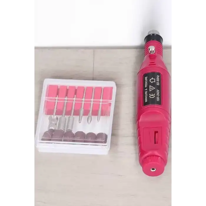 AsilTech Protez Tırnak Manikür ve Pedikür Seti Elektrikli