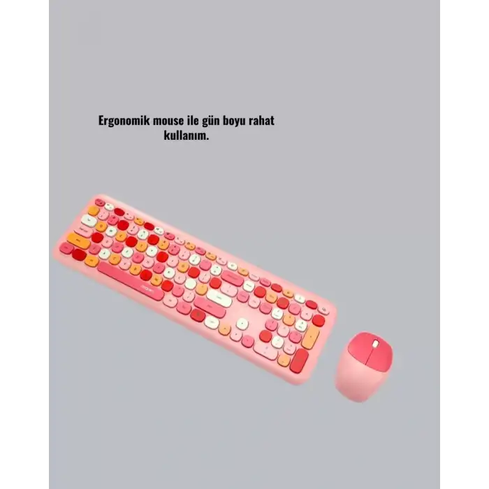 AsilTech Retro Tarz Bluetooth 5.1 Klavye – Win/OSX/Android/iOS Uyumlu