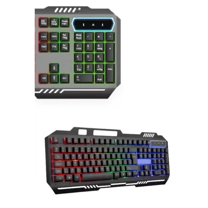 AsilTech RGB Işıklı Gaming Oyuncu Klavye Q Klavye Mouse Hediyeli