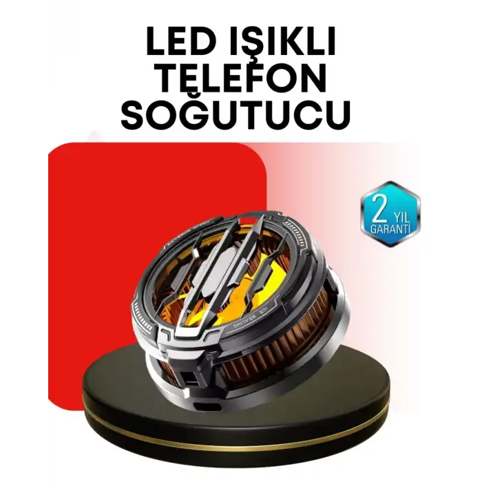AsilTech RGB Işıklı Sessiz Fanlı Telefon Soğutucu