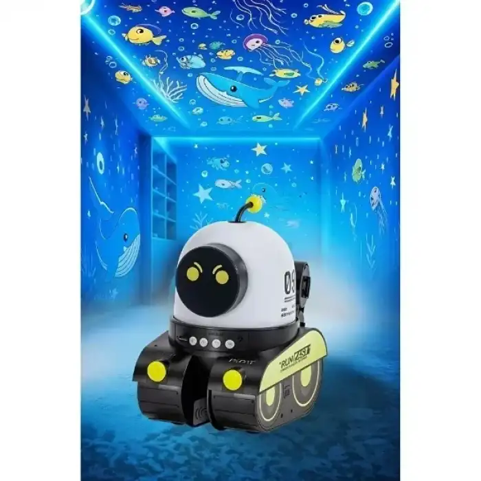 AsilTech Robot Tasarımlı Projektör Gece Lambası