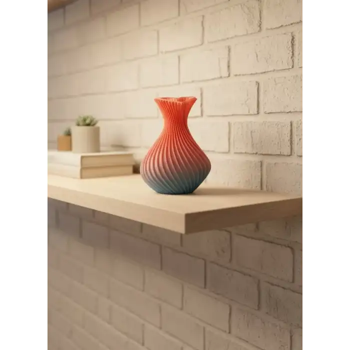 AsilTech Romantik Kalp Figürlü Süslük Vazo Modern Tasarım 15 cm